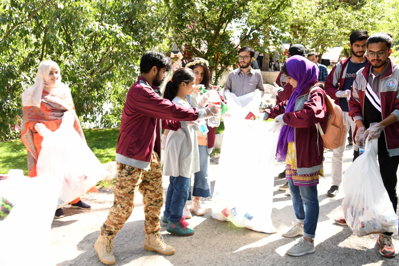 A cleanliness campaign was organized at The National University of Technology Bhurban under the Green Youth Movement Club. To keep the environment clean, the students cleaned the respective area  by picking up garbage.